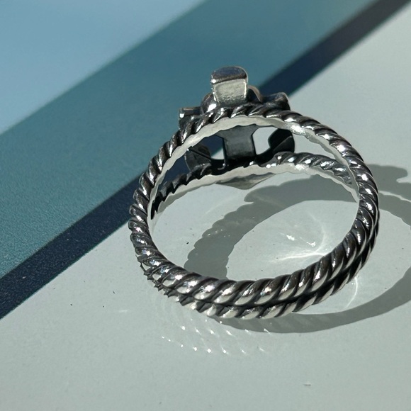 Retired James Avery Silver Anchor Ring - Picture 3 of 4